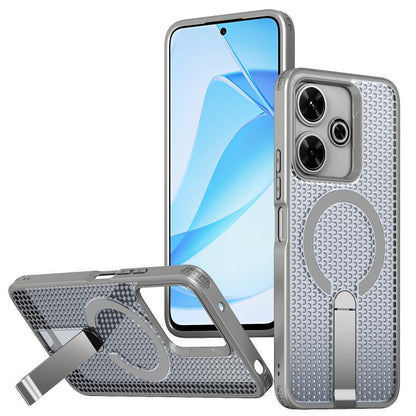 Honeycomb Cooling MagSafe Holder Phone Case, For Redmi Note 15 Pro+ 5G 163.3mm / Poco M8 Pro 5G, For Redmi Note 15 4G / 5G Global 164mm / Poco M8 5G, For Redmi K90 Pro Max / Poco F8 Ultra, For Redmi K90 / Poco F8 Pro 5G                                 ...