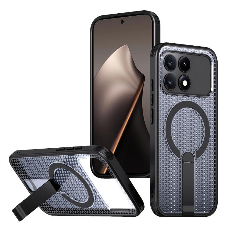 Honeycomb Cooling MagSafe Holder Phone Case, For Redmi Note 15 Pro+ 5G 163.3mm / Poco M8 Pro 5G, For Redmi Note 15 4G / 5G Global 164mm / Poco M8 5G, For Redmi K90 Pro Max / Poco F8 Ultra, For Redmi K90 / Poco F8 Pro 5G                                 ...