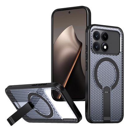 Honeycomb Cooling MagSafe Holder Phone Case, For Redmi Note 15 Pro+ 5G 163.3mm / Poco M8 Pro 5G, For Redmi Note 15 4G / 5G Global 164mm / Poco M8 5G, For Redmi K90 Pro Max / Poco F8 Ultra, For Redmi K90 / Poco F8 Pro 5G                                 ...