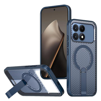 Honeycomb Cooling MagSafe Holder Phone Case, For Redmi Note 15 Pro+ 5G 163.3mm / Poco M8 Pro 5G, For Redmi Note 15 4G / 5G Global 164mm / Poco M8 5G, For Redmi K90 Pro Max / Poco F8 Ultra, For Redmi K90 / Poco F8 Pro 5G                                 ...