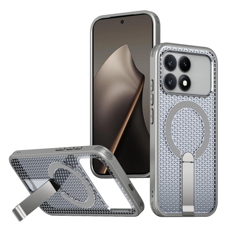 Honeycomb Cooling MagSafe Holder Phone Case, For Redmi Note 15 Pro+ 5G 163.3mm / Poco M8 Pro 5G, For Redmi Note 15 4G / 5G Global 164mm / Poco M8 5G, For Redmi K90 Pro Max / Poco F8 Ultra, For Redmi K90 / Poco F8 Pro 5G                                 ...