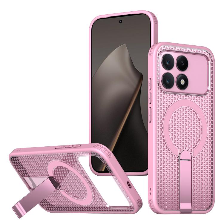 Honeycomb Cooling MagSafe Holder Phone Case, For Redmi Note 15 Pro+ 5G 163.3mm / Poco M8 Pro 5G, For Redmi Note 15 4G / 5G Global 164mm / Poco M8 5G, For Redmi K90 Pro Max / Poco F8 Ultra, For Redmi K90 / Poco F8 Pro 5G                                 ...