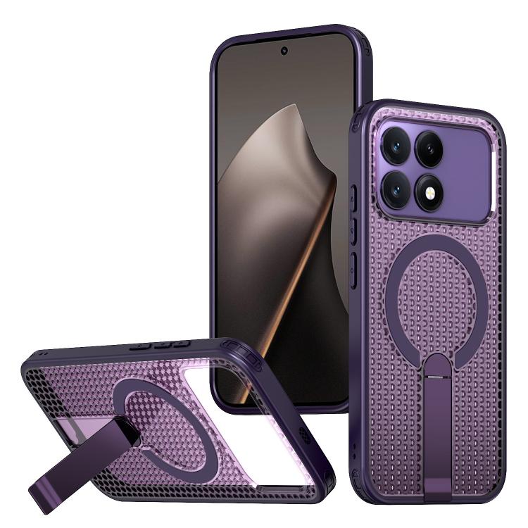 Honeycomb Cooling MagSafe Holder Phone Case, For Redmi Note 15 Pro+ 5G 163.3mm / Poco M8 Pro 5G, For Redmi Note 15 4G / 5G Global 164mm / Poco M8 5G, For Redmi K90 Pro Max / Poco F8 Ultra, For Redmi K90 / Poco F8 Pro 5G                                 ...