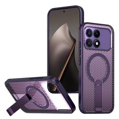 Honeycomb Cooling MagSafe Holder Phone Case, For Redmi Note 15 Pro+ 5G 163.3mm / Poco M8 Pro 5G, For Redmi Note 15 4G / 5G Global 164mm / Poco M8 5G, For Redmi K90 Pro Max / Poco F8 Ultra, For Redmi K90 / Poco F8 Pro 5G                                 ...