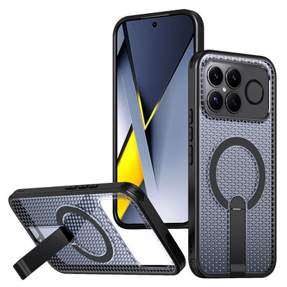 Honeycomb Cooling MagSafe Holder Phone Case, For Redmi Note 15 Pro+ 5G 163.3mm / Poco M8 Pro 5G, For Redmi Note 15 4G / 5G Global 164mm / Poco M8 5G, For Redmi K90 Pro Max / Poco F8 Ultra, For Redmi K90 / Poco F8 Pro 5G                                 ...