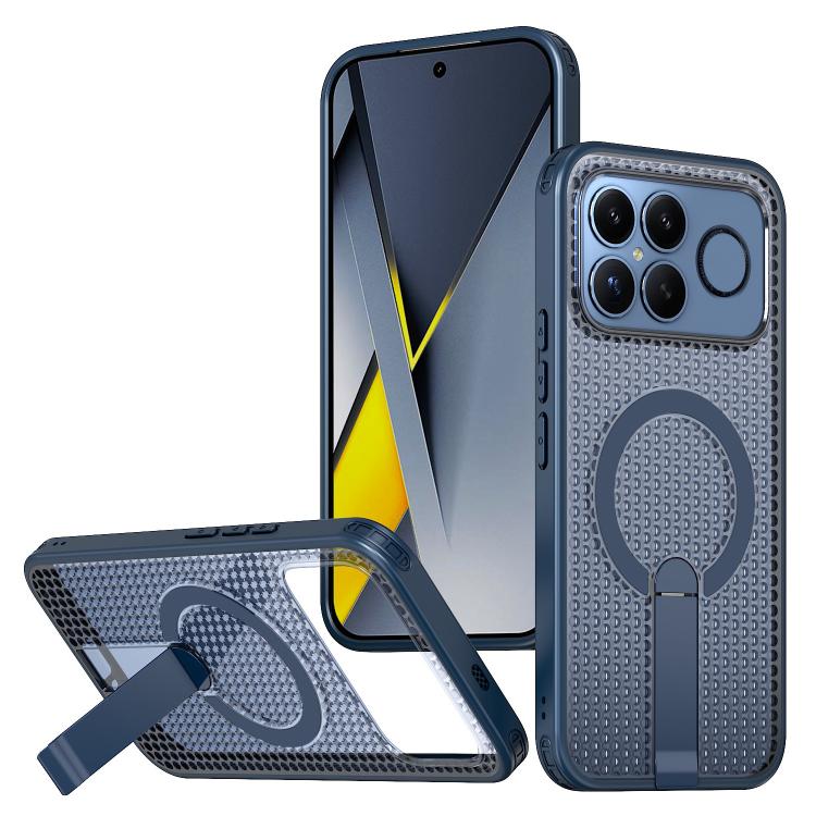 Honeycomb Cooling MagSafe Holder Phone Case, For Redmi Note 15 Pro+ 5G 163.3mm / Poco M8 Pro 5G, For Redmi Note 15 4G / 5G Global 164mm / Poco M8 5G, For Redmi K90 Pro Max / Poco F8 Ultra, For Redmi K90 / Poco F8 Pro 5G                                 ...