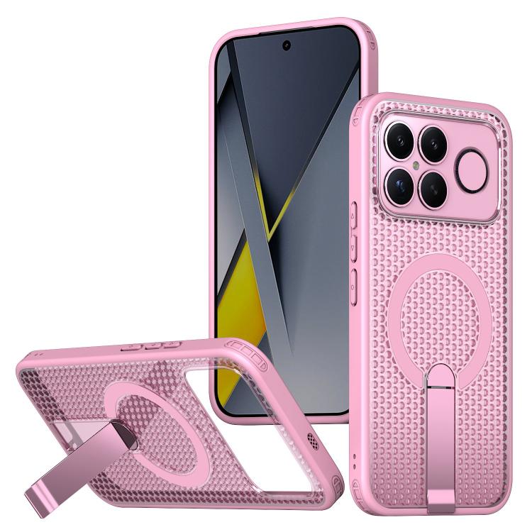 Honeycomb Cooling MagSafe Holder Phone Case, For Redmi Note 15 Pro+ 5G 163.3mm / Poco M8 Pro 5G, For Redmi Note 15 4G / 5G Global 164mm / Poco M8 5G, For Redmi K90 Pro Max / Poco F8 Ultra, For Redmi K90 / Poco F8 Pro 5G                                 ...