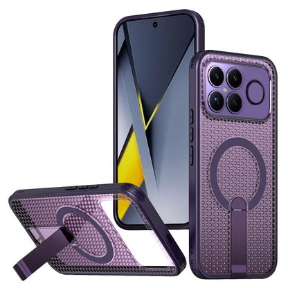 Honeycomb Cooling MagSafe Holder Phone Case, For Redmi Note 15 Pro+ 5G 163.3mm / Poco M8 Pro 5G, For Redmi Note 15 4G / 5G Global 164mm / Poco M8 5G, For Redmi K90 Pro Max / Poco F8 Ultra, For Redmi K90 / Poco F8 Pro 5G                                 ...