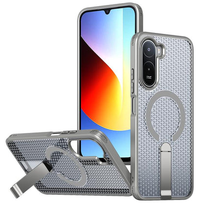 Honeycomb Cooling MagSafe Holder Phone Case, For Redmi A7 Pro 4G / 5G 171mm / Poco C85x, For Redmi Note 15 Pro+ 5G 163.3mm, For Redmi Note 15 4G / 5G Global 164mm, For Redmi K90 Pro Max / Poco F8 Ultra, For Redmi K90 / Poco F8 Pro 5G                   ...