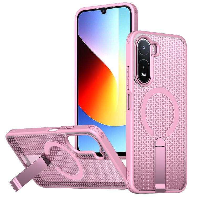 Honeycomb Cooling MagSafe Holder Phone Case, For Redmi A7 Pro 4G / 5G 171mm / Poco C85x, For Redmi Note 15 Pro+ 5G 163.3mm, For Redmi Note 15 4G / 5G Global 164mm, For Redmi K90 Pro Max / Poco F8 Ultra, For Redmi K90 / Poco F8 Pro 5G                   ...