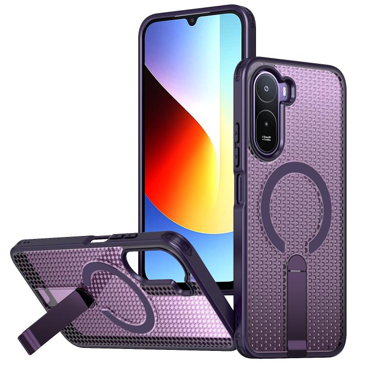Honeycomb Cooling MagSafe Holder Phone Case, For Redmi A7 Pro 4G / 5G 171mm / Poco C85x, For Redmi Note 15 Pro+ 5G 163.3mm, For Redmi Note 15 4G / 5G Global 164mm, For Redmi K90 Pro Max / Poco F8 Ultra, For Redmi K90 / Poco F8 Pro 5G                   ...