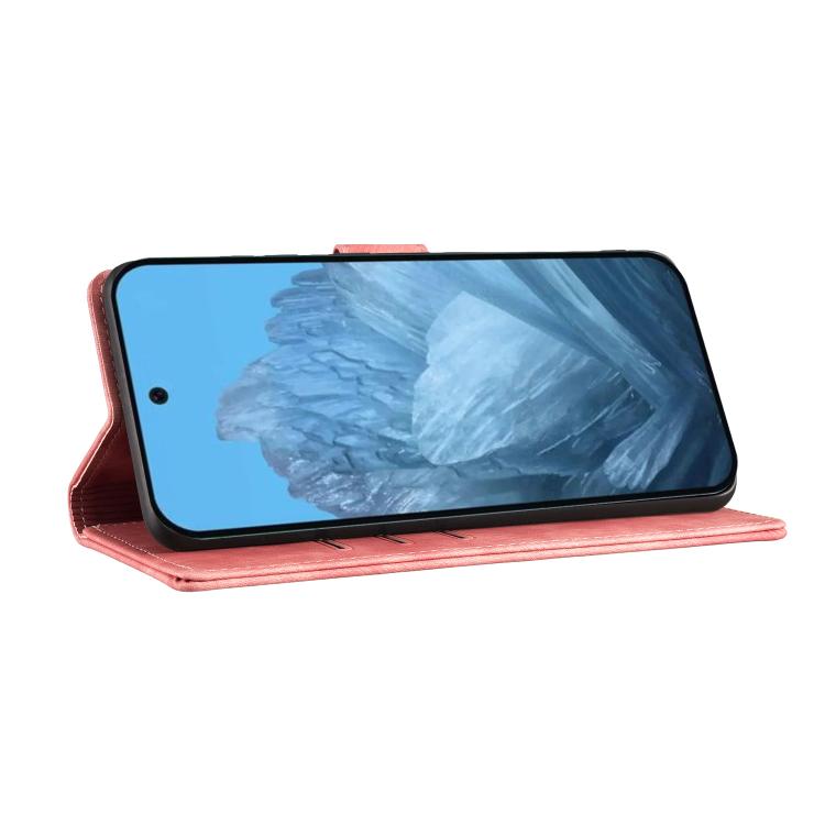 Pen Heart Cat Embossed Leather Phone Case, For Google Pixel 11 Pro XL, For Google Pixel 11 / 11 Pro, For Google Pixel 10a, For Google Pixel 9 Pro XL / 10 Pro XL, For Google Pixel 9 / 10 Pro