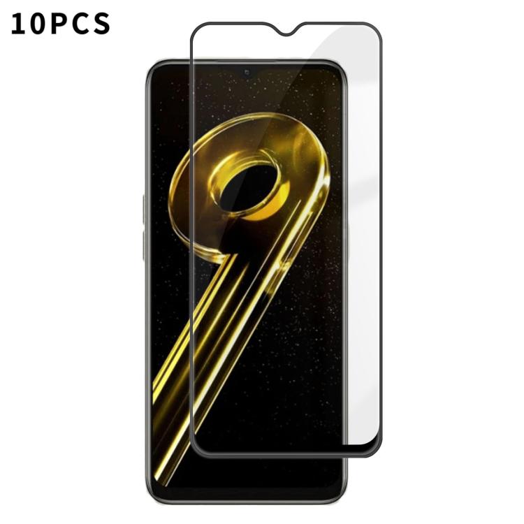 10pcs Kalebol High-Aluminum Screen-Printed Full-Coverage Anti-Fingerprint Black-Bordered HD Tempered Glass Film, For Realme P4R 5G, For Realme C100 5G, For Realme C100 4G, For Realme Narzo 100 Lite 5G, For Realme Neo8 5G, For Realme 16 5G              ...