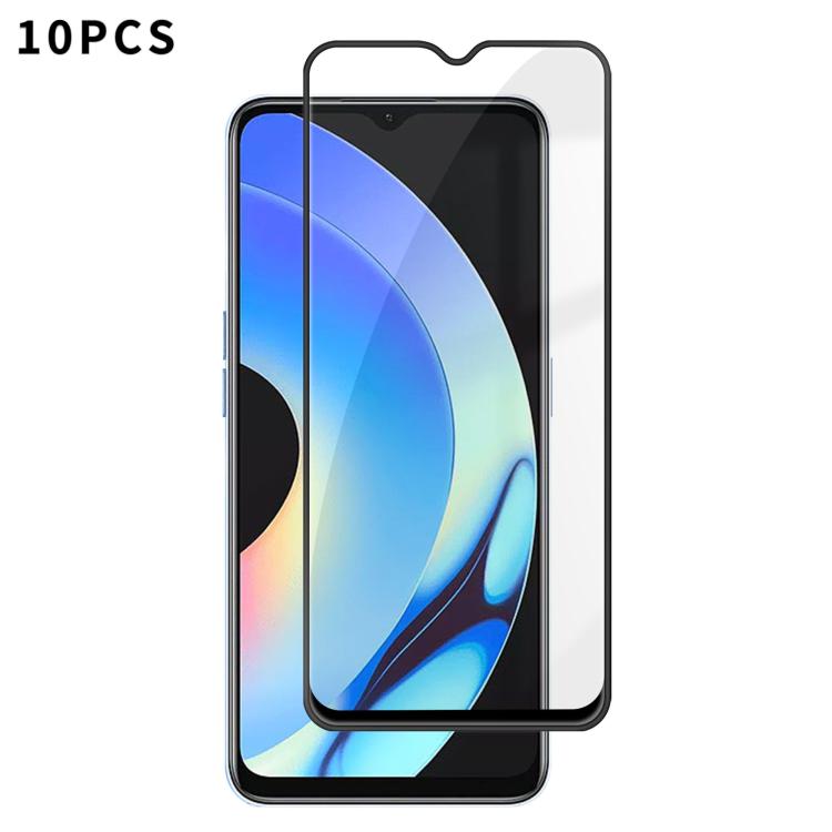 10pcs Kalebol High-Aluminum Screen-Printed Full-Coverage Anti-Fingerprint Black-Bordered HD Tempered Glass Film, For Realme P4R 5G, For Realme C100 5G, For Realme C100 4G, For Realme Narzo 100 Lite 5G, For Realme Neo8 5G, For Realme 16 5G              ...