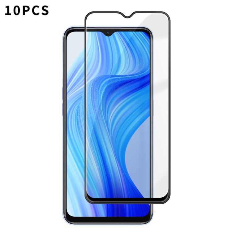 10pcs Kalebol High-Aluminum Screen-Printed Full-Coverage Anti-Fingerprint Black-Bordered HD Tempered Glass Film, For Realme P4R 5G, For Realme C100 5G, For Realme C100 4G, For Realme Narzo 100 Lite 5G, For Realme Neo8 5G, For Realme 16 5G              ...