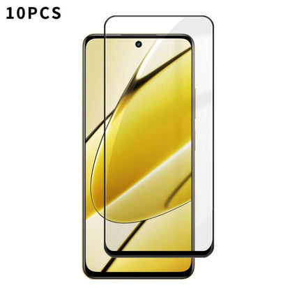 10pcs Kalebol High-Aluminum Screen-Printed Full-Coverage Anti-Fingerprint Black-Bordered HD Tempered Glass Film, For Realme P4R 5G, For Realme C100 5G, For Realme C100 4G, For Realme Narzo 100 Lite 5G, For Realme Neo8 5G, For Realme 16 5G              ...
