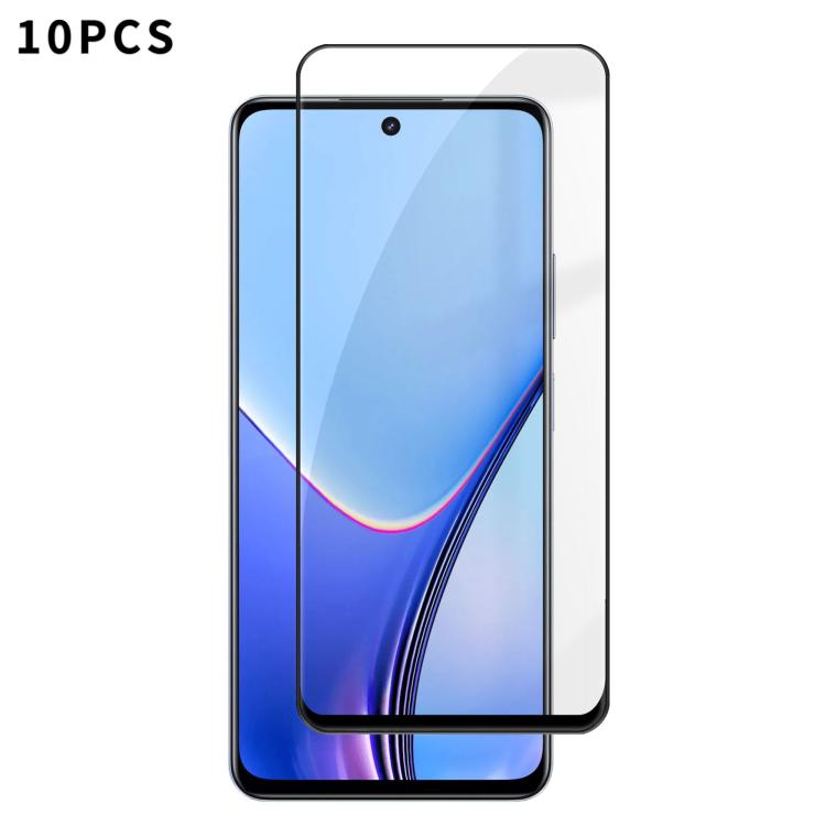 10pcs Kalebol High-Aluminum Screen-Printed Full-Coverage Anti-Fingerprint Black-Bordered HD Tempered Glass Film, For Realme P4R 5G, For Realme C100 5G, For Realme C100 4G, For Realme Narzo 100 Lite 5G, For Realme Neo8 5G, For Realme 16 5G              ...