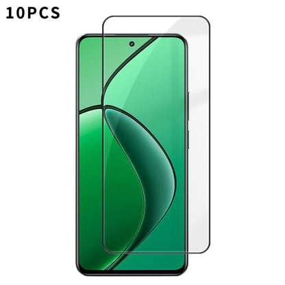 10pcs Kalebol High-Aluminum Screen-Printed Full-Coverage Anti-Fingerprint Black-Bordered HD Tempered Glass Film, For Realme P4R 5G, For Realme C100 5G, For Realme C100 4G, For Realme Narzo 100 Lite 5G, For Realme Neo8 5G, For Realme 16 5G              ...