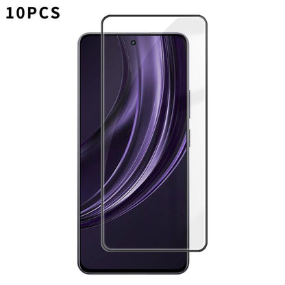 10pcs Kalebol High-Aluminum Screen-Printed Full-Coverage Anti-Fingerprint Black-Bordered HD Tempered Glass Film, For Realme P4R 5G, For Realme C100 5G, For Realme C100 4G, For Realme Narzo 100 Lite 5G, For Realme Neo8 5G, For Realme 16 5G              ...