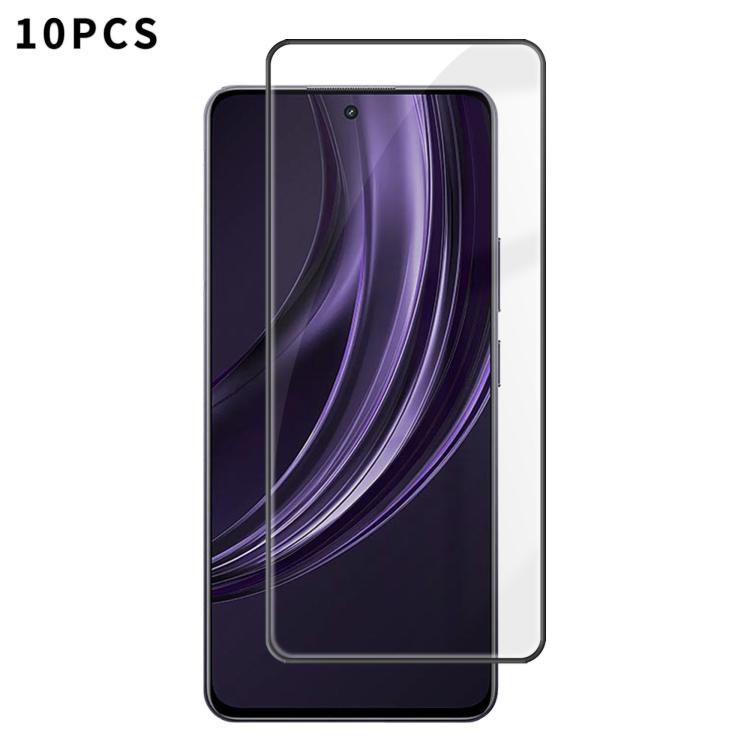 10pcs Kalebol High-Aluminum Screen-Printed Full-Coverage Anti-Fingerprint Black-Bordered HD Tempered Glass Film, For Realme P4R 5G, For Realme C100 5G, For Realme C100 4G, For Realme Narzo 100 Lite 5G, For Realme Neo8 5G, For Realme 16 5G              ...