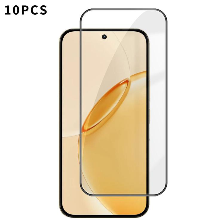 10pcs Kalebol High-Aluminum Screen-Printed Full-Coverage Anti-Fingerprint Black-Bordered HD Tempered Glass Film, For Realme P4R 5G, For Realme C100 5G, For Realme C100 4G, For Realme Narzo 100 Lite 5G, For Realme Neo8 5G, For Realme 16 5G              ...
