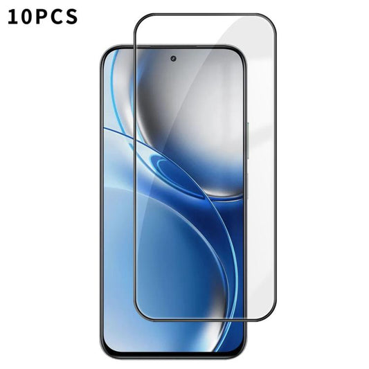 10pcs Kalebol High-Aluminum Screen-Printed Full-Coverage Anti-Fingerprint Black-Bordered HD Tempered Glass Film, For Realme P4R 5G, For Realme C100 5G, For Realme C100 4G, For Realme Narzo 100 Lite 5G, For Realme Neo8 5G, For Realme 16 5G              ...