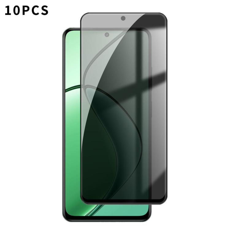 10pcs Kalebol High-Aluminum Screen-Printed Full-Coverage Black-Border Privacy Tempered Glass Film, For Realme P4R 5G, For Realme C100 5G, For Realme C100 4G, For Realme Narzo 100 Lite 5G, For Realme Neo8 5G, For Realme 16 5G, For Realme 16 Pro 5G      ...