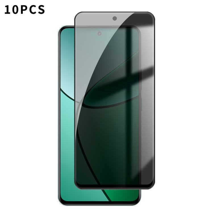 10pcs Kalebol High-Aluminum Screen-Printed Full-Coverage Black-Border Privacy Tempered Glass Film, For Realme P4R 5G, For Realme C100 5G, For Realme C100 4G, For Realme Narzo 100 Lite 5G, For Realme Neo8 5G, For Realme 16 5G, For Realme 16 Pro 5G      ...