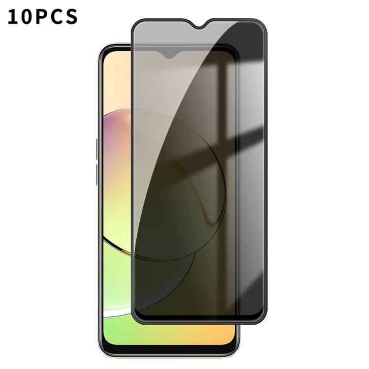 10pcs Kalebol High-Aluminum Screen-Printed Full-Coverage Black-Border Privacy Tempered Glass Film, For Realme P4R 5G, For Realme C100 5G, For Realme C100 4G, For Realme Narzo 100 Lite 5G, For Realme Neo8 5G, For Realme 16 5G, For Realme 16 Pro 5G      ...