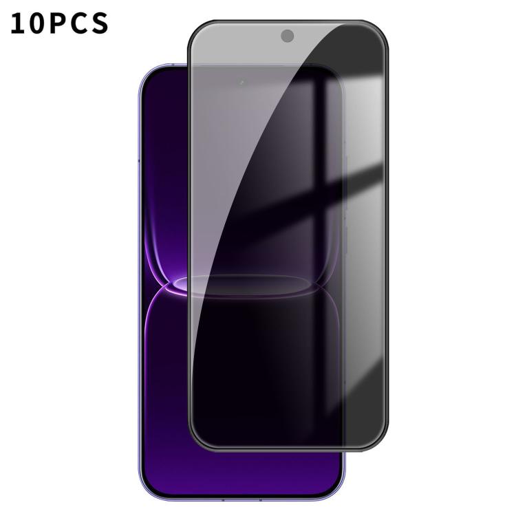 10pcs Kalebol High-Aluminum Screen-Printed Full-Coverage Black-Border Privacy Tempered Glass Film, For Realme P4R 5G, For Realme C100 5G, For Realme C100 4G, For Realme Narzo 100 Lite 5G, For Realme Neo8 5G, For Realme 16 5G, For Realme 16 Pro 5G      ...