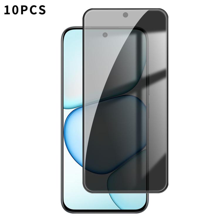 10pcs Kalebol High-Aluminum Screen-Printed Full-Coverage Black-Border Privacy Tempered Glass Film, For Realme P4R 5G, For Realme C100 5G, For Realme C100 4G, For Realme Narzo 100 Lite 5G, For Realme Neo8 5G, For Realme 16 5G, For Realme 16 Pro 5G      ...
