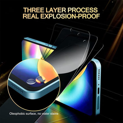 Kalebol High-Aluminum Screen-Printed Full-Coverage Black-Border Privacy Tempered Glass Film, For Realme P4R 5G, For Realme C100 5G, For Realme C100 4G, For Realme Narzo 100 Lite 5G, For Realme Neo8 5G, For Realme 16 5G, For Realme 16 Pro 5G            ...