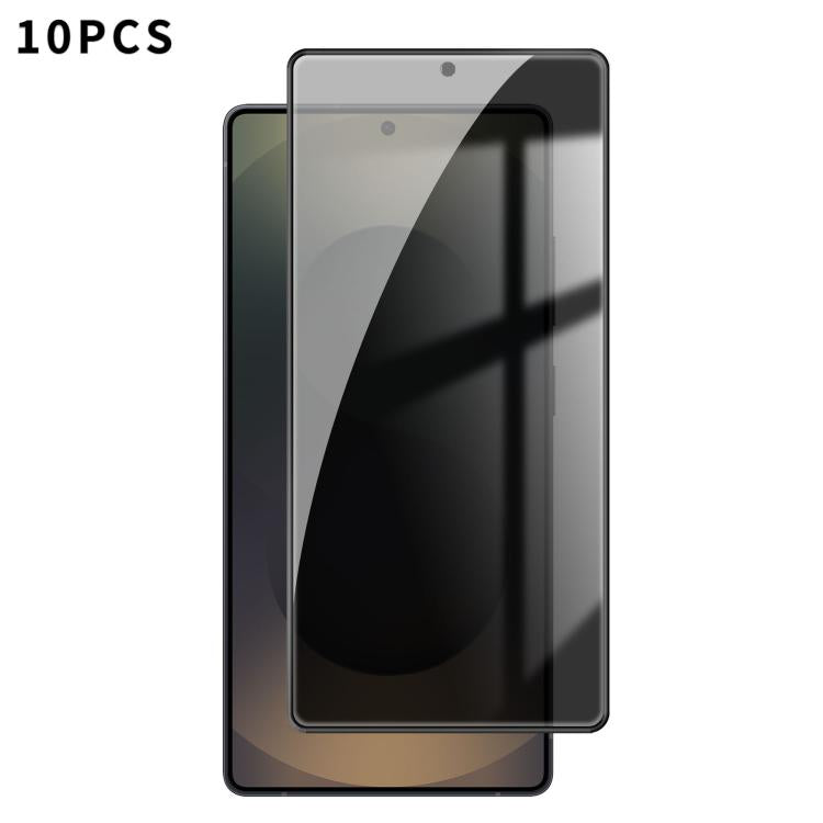10pcs Kalebol High-Aluminum Screen-Printed Full-Coverage Black-Border Privacy Tempered Glass Film