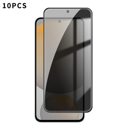 10pcs Kalebol High-Aluminum Screen-Printed Full-Coverage Black-Border Privacy Tempered Glass Film