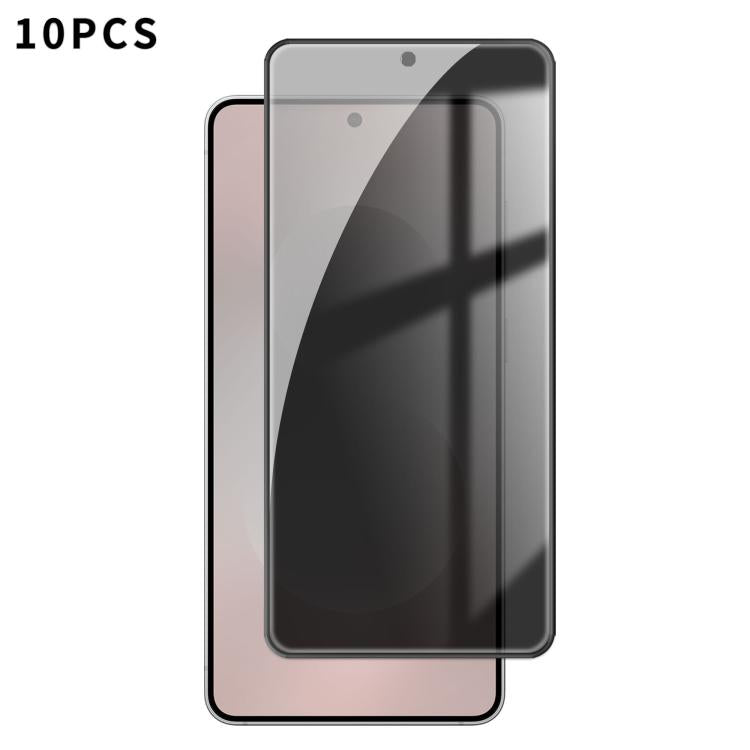 10pcs Kalebol High-Aluminum Screen-Printed Full-Coverage Black-Border Privacy Tempered Glass Film