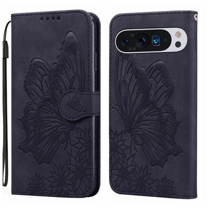 Retro Skin Feel Butterflies Embossing Horizontal Flip Leather Phone Case, For Google Pixel 11 Pro XL, For Google Pixel 11 / 11 Pro, For Google Pixel 10a, For Google Pixel 9 Pro XL / 10 Pro XL, For Google Pixel 9 / 10 Pro