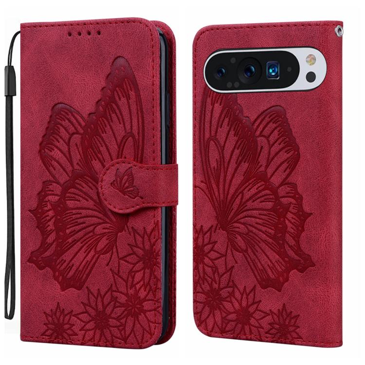 Retro Skin Feel Butterflies Embossing Horizontal Flip Leather Phone Case, For Google Pixel 11 Pro XL, For Google Pixel 11 / 11 Pro, For Google Pixel 10a, For Google Pixel 9 Pro XL / 10 Pro XL, For Google Pixel 9 / 10 Pro