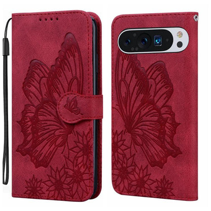Retro Skin Feel Butterflies Embossing Horizontal Flip Leather Phone Case, For Google Pixel 11 Pro XL, For Google Pixel 11 / 11 Pro, For Google Pixel 10a, For Google Pixel 9 Pro XL / 10 Pro XL, For Google Pixel 9 / 10 Pro