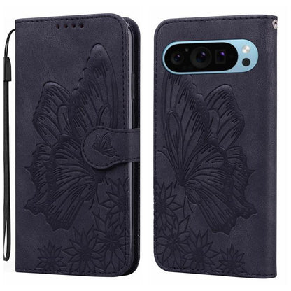 Retro Skin Feel Butterflies Embossing Horizontal Flip Leather Phone Case, For Google Pixel 11 Pro XL, For Google Pixel 11 / 11 Pro, For Google Pixel 10a, For Google Pixel 9 Pro XL / 10 Pro XL, For Google Pixel 9 / 10 Pro