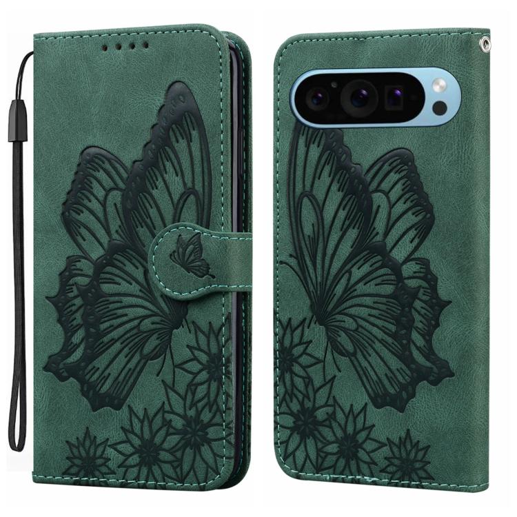 Retro Skin Feel Butterflies Embossing Horizontal Flip Leather Phone Case, For Google Pixel 11 Pro XL, For Google Pixel 11 / 11 Pro, For Google Pixel 10a, For Google Pixel 9 Pro XL / 10 Pro XL, For Google Pixel 9 / 10 Pro