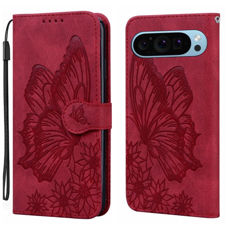 Retro Skin Feel Butterflies Embossing Horizontal Flip Leather Phone Case, For Google Pixel 11 Pro XL, For Google Pixel 11 / 11 Pro, For Google Pixel 10a, For Google Pixel 9 Pro XL / 10 Pro XL, For Google Pixel 9 / 10 Pro