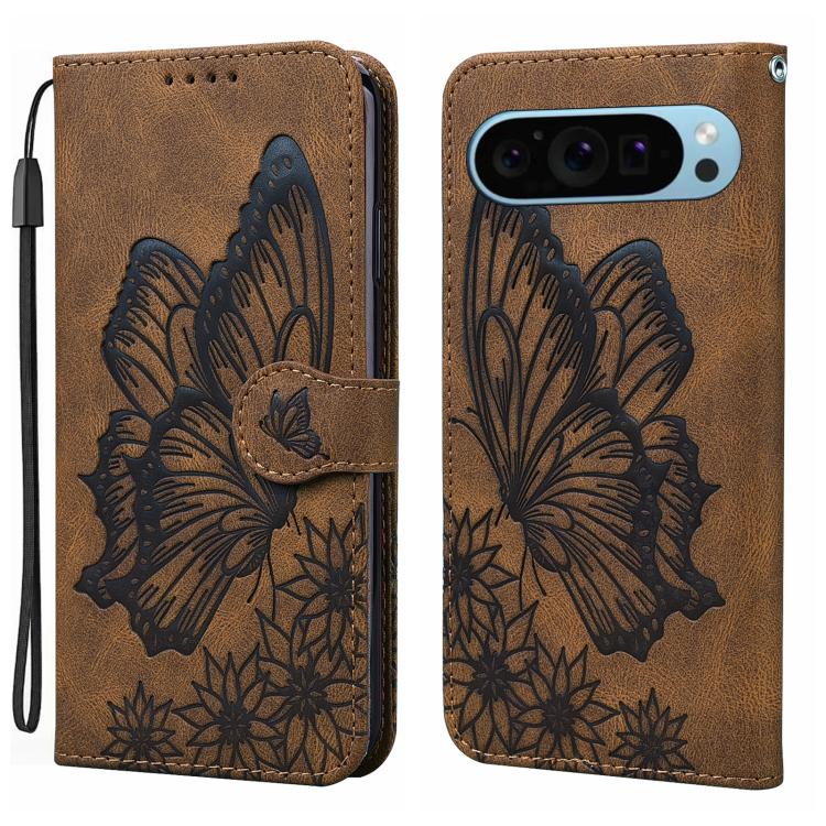 Retro Skin Feel Butterflies Embossing Horizontal Flip Leather Phone Case, For Google Pixel 11 Pro XL, For Google Pixel 11 / 11 Pro, For Google Pixel 10a, For Google Pixel 9 Pro XL / 10 Pro XL, For Google Pixel 9 / 10 Pro