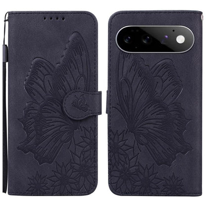 Retro Skin Feel Butterflies Embossing Horizontal Flip Leather Phone Case, For Google Pixel 11 Pro XL, For Google Pixel 11 / 11 Pro, For Google Pixel 10a, For Google Pixel 9 Pro XL / 10 Pro XL, For Google Pixel 9 / 10 Pro