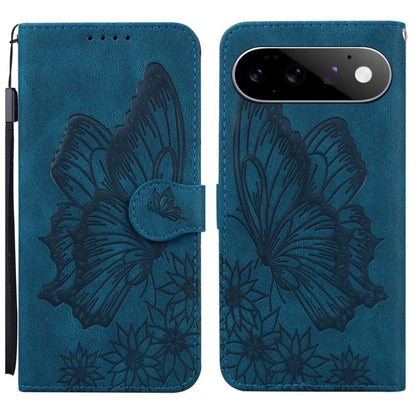 Retro Skin Feel Butterflies Embossing Horizontal Flip Leather Phone Case, For Google Pixel 11 Pro XL, For Google Pixel 11 / 11 Pro, For Google Pixel 10a, For Google Pixel 9 Pro XL / 10 Pro XL, For Google Pixel 9 / 10 Pro