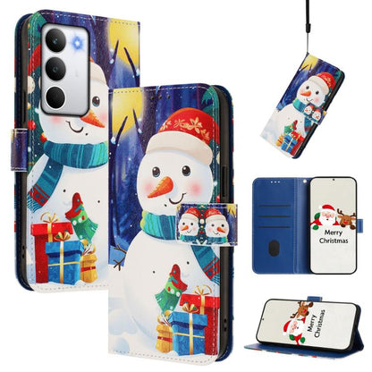 Christmas Series Buckle Leather Phone Case with Hand Strap, For Realme C71 4G India / Note 70 4G, For Realme C85 5G / 15x 5G India, For Realme P4 Pro 5G, For Realme P4 5G, For Realme 15T 5G Global, For Realme 15 / 15 Pro 5G Global                      ...