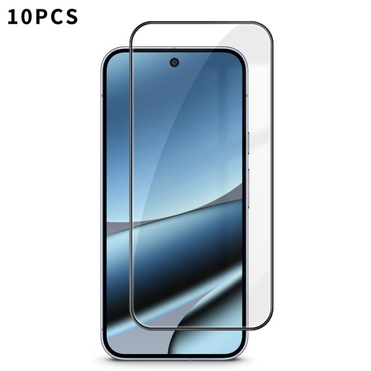 10pcs Kalebol High-Aluminum Screen-Printed Full-Coverage Anti-Fingerprint Black-Bordered HD Tempered Glass Film, For Google Pixel 11 Pro XL, For Google Pixel 11, For Google Pixel 11 Pro, For Google Pixel 10a, For Google Pixel 10 Pro XL                 ...