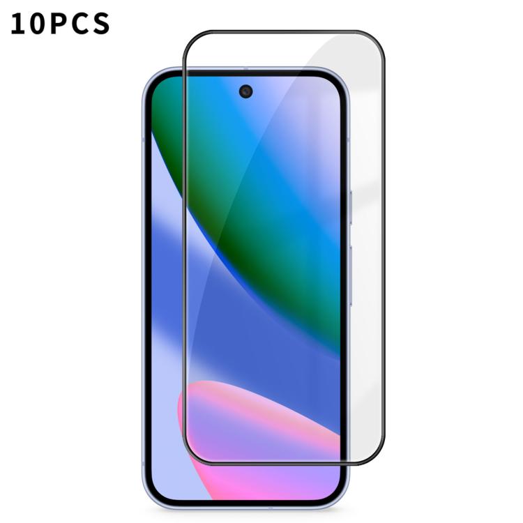 10pcs Kalebol High-Aluminum Screen-Printed Full-Coverage Anti-Fingerprint Black-Bordered HD Tempered Glass Film, For Google Pixel 11 Pro XL, For Google Pixel 11, For Google Pixel 11 Pro, For Google Pixel 10a, For Google Pixel 10 Pro XL                 ...