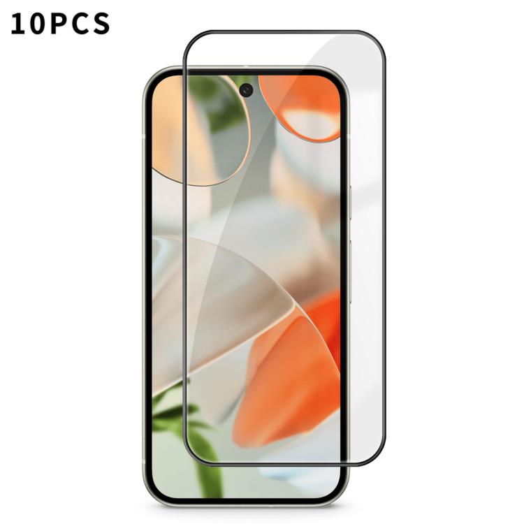 10pcs Kalebol High-Aluminum Screen-Printed Full-Coverage Anti-Fingerprint Black-Bordered HD Tempered Glass Film, For Google Pixel 11 Pro XL, For Google Pixel 11, For Google Pixel 11 Pro, For Google Pixel 10a, For Google Pixel 10 Pro XL                 ...
