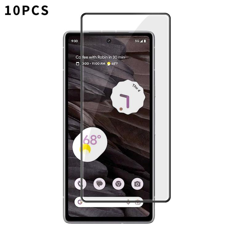 10pcs Kalebol High-Aluminum Screen-Printed Full-Coverage Anti-Fingerprint Black-Bordered HD Tempered Glass Film, For Google Pixel 11 Pro XL, For Google Pixel 11, For Google Pixel 11 Pro, For Google Pixel 10a, For Google Pixel 10 Pro XL                 ...