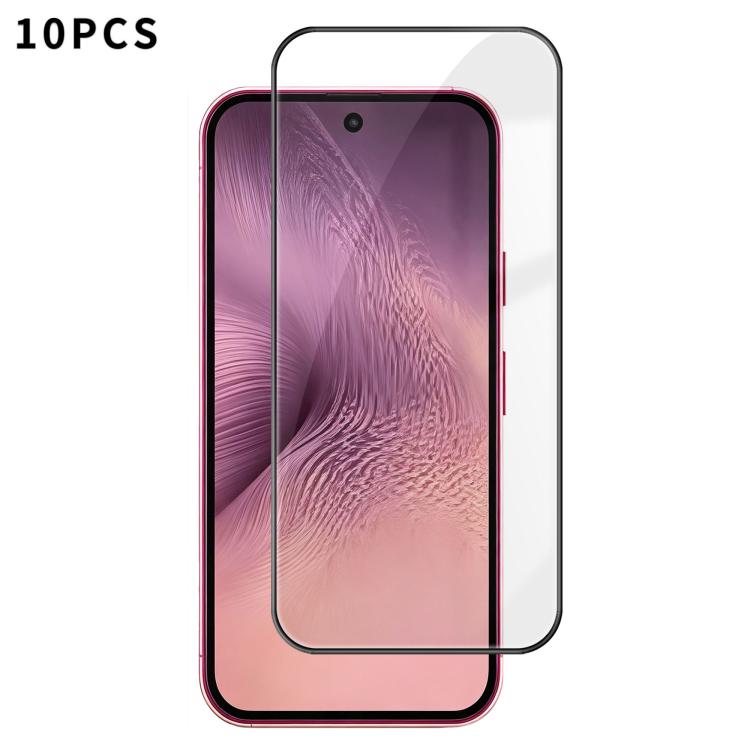 10pcs Kalebol High-Aluminum Screen-Printed Full-Coverage Anti-Fingerprint Black-Bordered HD Tempered Glass Film, For Google Pixel 11 Pro XL, For Google Pixel 11, For Google Pixel 11 Pro, For Google Pixel 10a, For Google Pixel 10 Pro XL                 ...